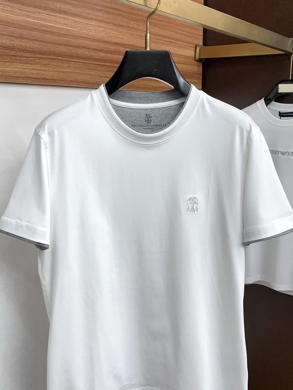 이른 봄 남성 라운드넥 반팔 티셔츠 001-181505