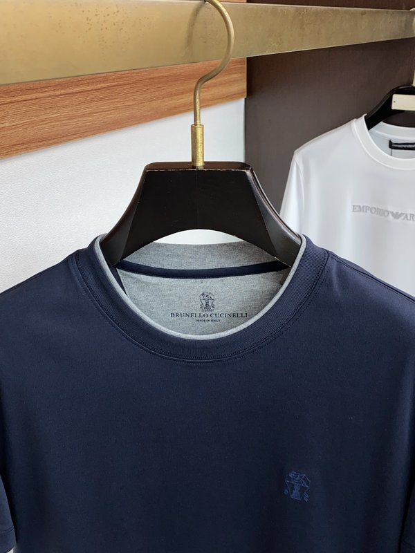 이른 봄 라운드넥 반팔 티셔츠 001-181507