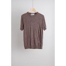 남성 린넨 텐셀 혼방 라운드넥 반팔 티셔츠 001-181544