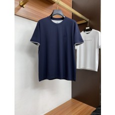 고급 맞춤 실크 코튼 비즈니스 반팔 티셔츠 001-181550