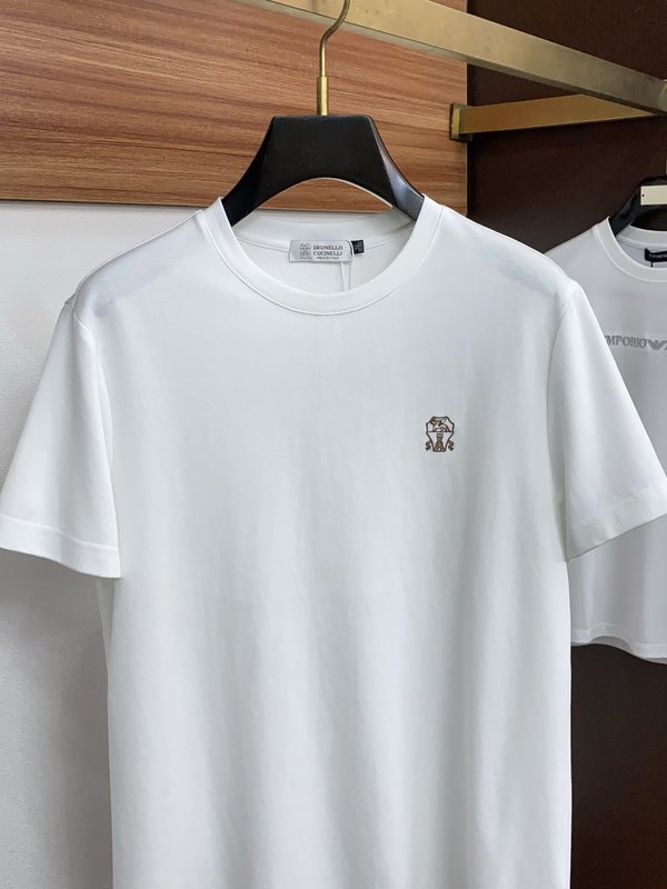 봄여름 신상 라운드넥 반팔 자수 티셔츠 001-181555