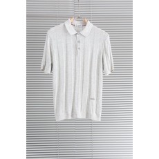 남성 린넨 텐셀 혼방 칼라 반팔 셔츠 001-181587