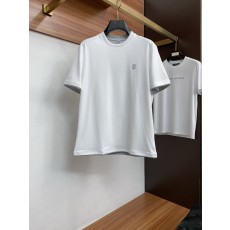 초봄 라운드넥 반팔 티셔츠 심플 캐주얼 001-181593