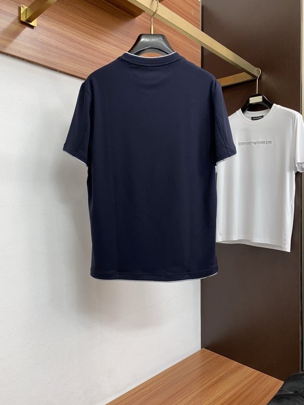 초봄 라운드넥 반팔 티셔츠 심플 캐주얼 001-181595
