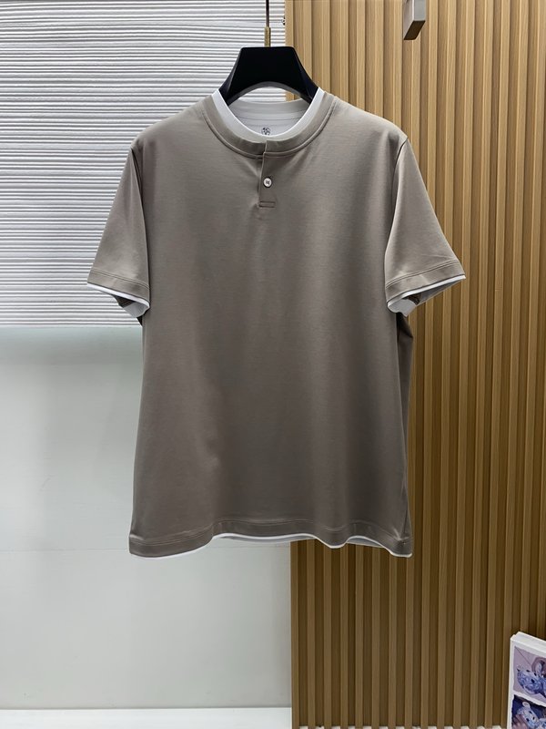 이른 봄 남성 라운드넥 반팔 티셔츠 001-181601