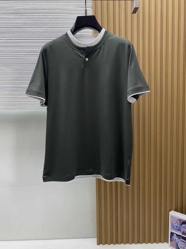 이른 봄 남성 라운드넥 반팔 티셔츠 001-181602
