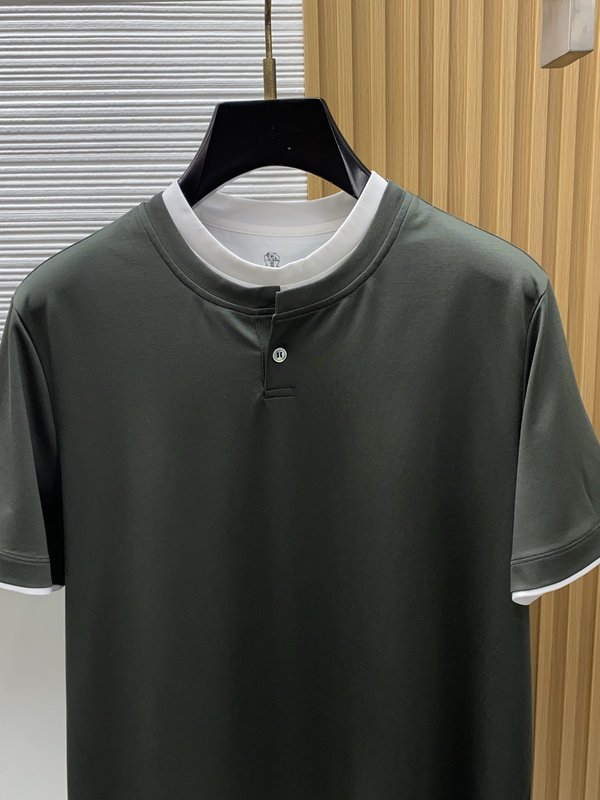이른 봄 남성 라운드넥 반팔 티셔츠 001-181602
