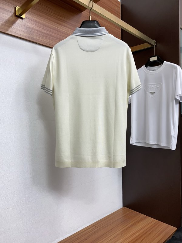남성 고급 심플 칼라 폴로 반팔 티셔츠 001-181630