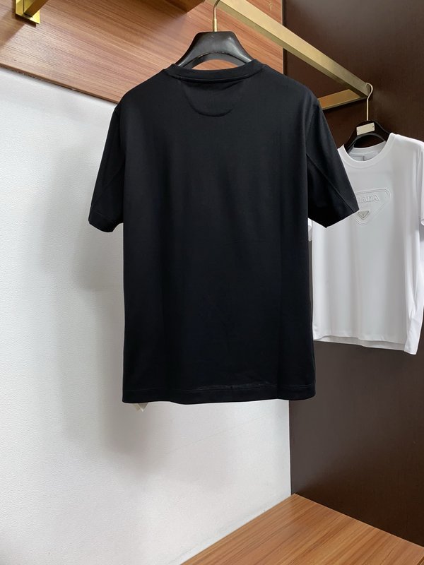 고급 맞춤 면 반팔 티셔츠 001-181633