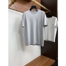 남성 고급 심플 라운드넥 니트 반팔 티셔츠 001-181641