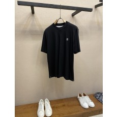 BC 여름 심플 자수 실크 라운드넥 반팔 티셔츠 001-181695