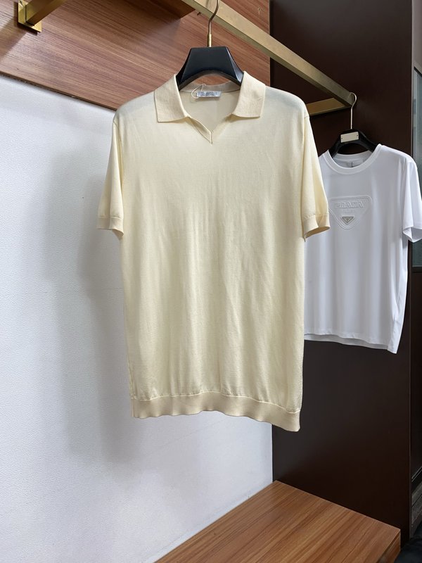 클래식 올드머니 스타일 텐셀 혼방 면 반팔 티셔츠 001-181704