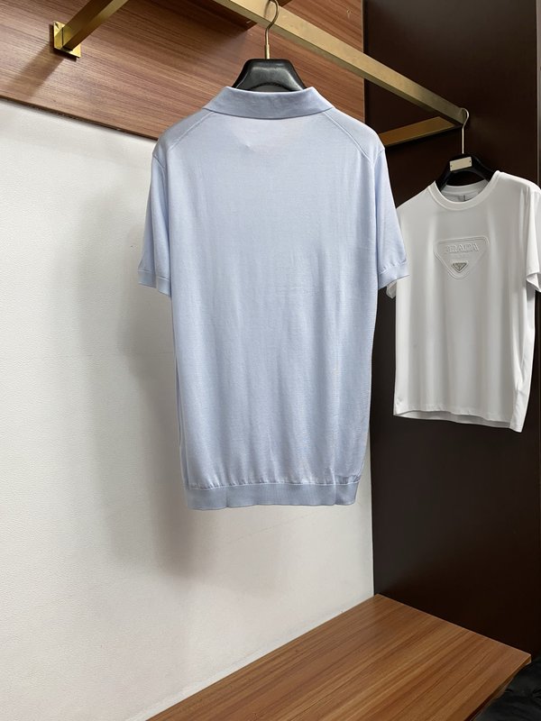 클래식 올드머니 스타일 텐셀 혼방 면 반팔 티셔츠 001-181706