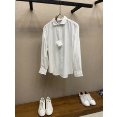 100% 순린넨 칼라 단추 셔츠 001-181714
