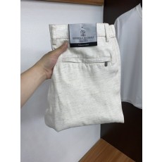 남성 코튼린넨 워싱 빈티지 캐주얼 정장 바지 001-181725