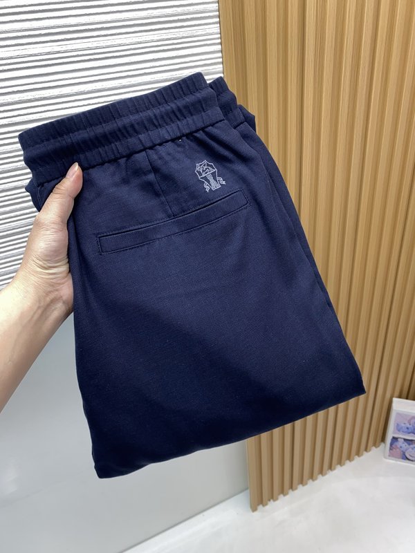 봄여름 신상 정방적 면린 캐주얼 팬츠 001-181765