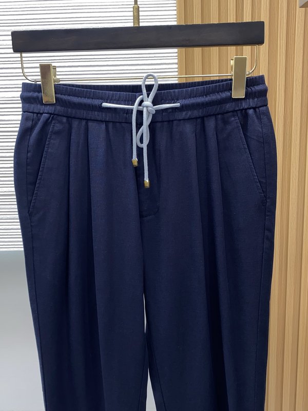 봄여름 신상 정방적 면린 캐주얼 팬츠 001-181765