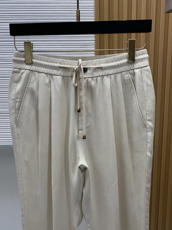 봄여름 신상 정방적 면린 캐주얼 팬츠 001-181766