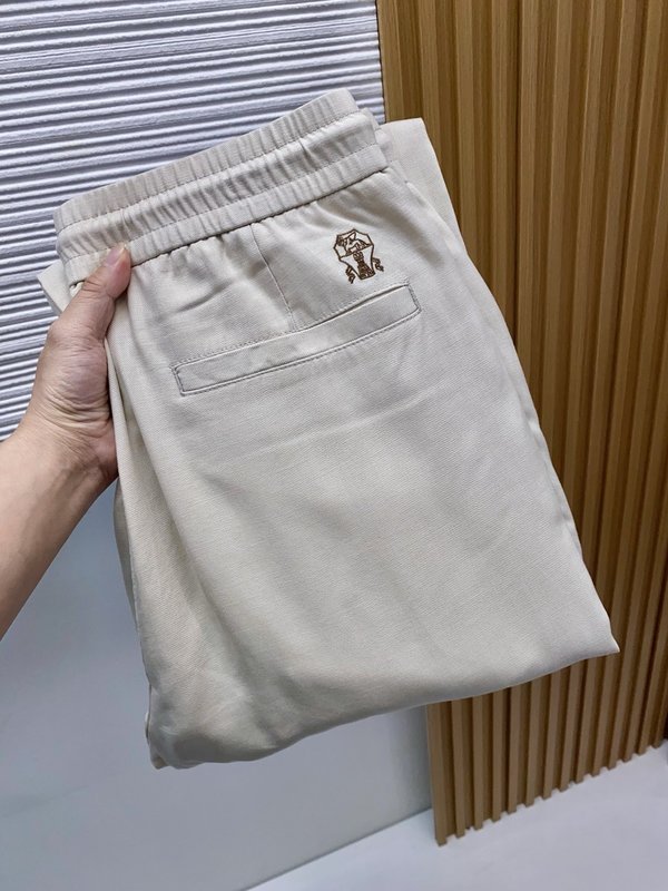 봄여름 신상 정방적 면린 캐주얼 팬츠 001-181766