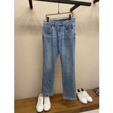 남성 심플百搭 스트레이트 데님 팬츠 001-181769