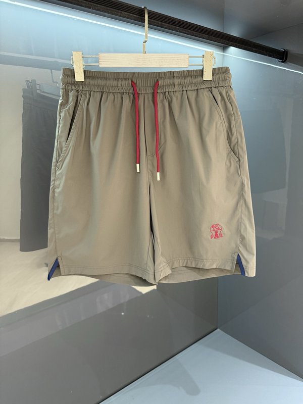 남성 밴딩 드로스트링 심플 캐주얼 하프 팬츠 001-181785