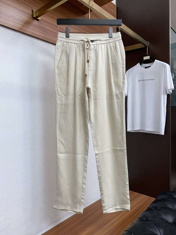 봄여름 신상 정방적 면린 캐주얼 팬츠 001-181816