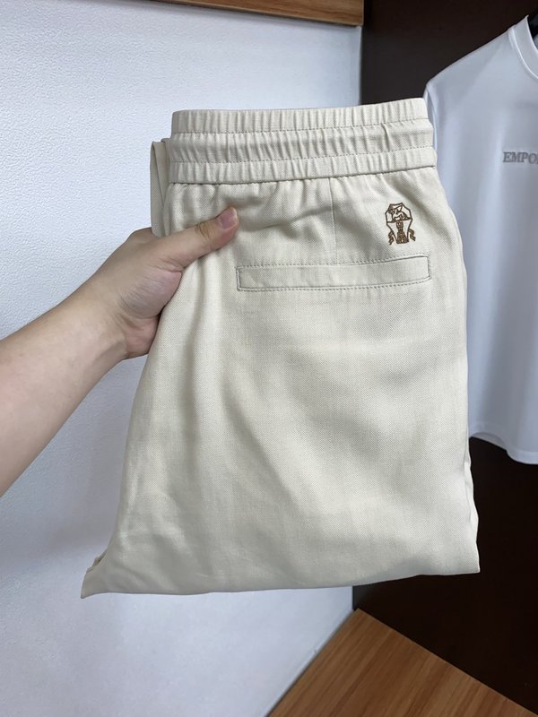 봄여름 신상 정방적 면린 캐주얼 팬츠 001-181816