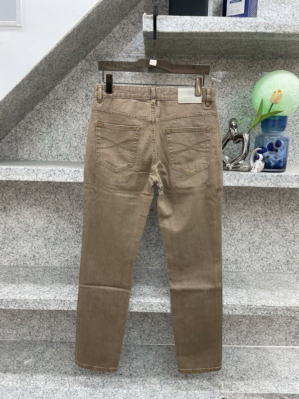 브루넬로 쿠치넬리 남성 슬림 스트레이트 진 001-181843