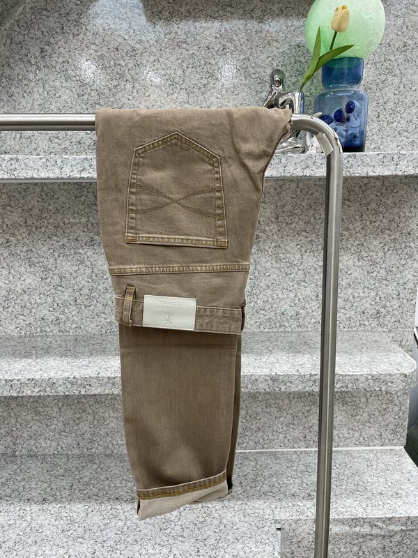 브루넬로 쿠치넬리 남성 슬림 스트레이트 진 001-181843