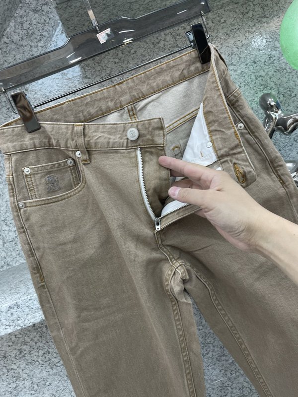 브루넬로 쿠치넬리 남성 슬림 스트레이트 진 001-181843