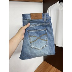 장면화 면 슬림 스트레이트 핏 데님 팬츠 001-181853