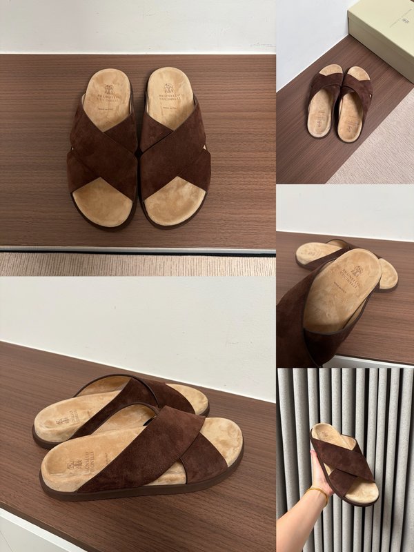 양모 일체 양경 스웨이드 두꺼운 바닥 슬리퍼 001-181897