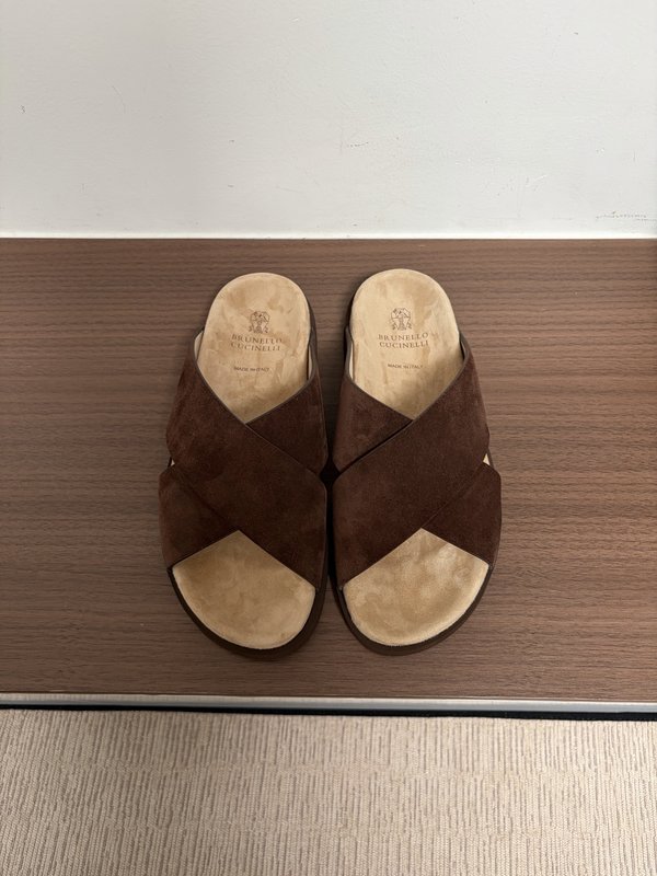 양모 일체 양경 스웨이드 두꺼운 바닥 슬리퍼 001-181897