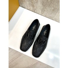 루이비통 남성 소가죽 엠보싱 로퍼 드레스슈즈 001-181919