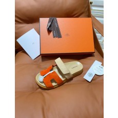 에르메스 스타일 수제 양가죽 커플 슬리퍼 001-182079