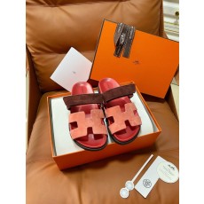 에르메스 스타일 수제 양가죽 커플 슬리퍼 001-182087