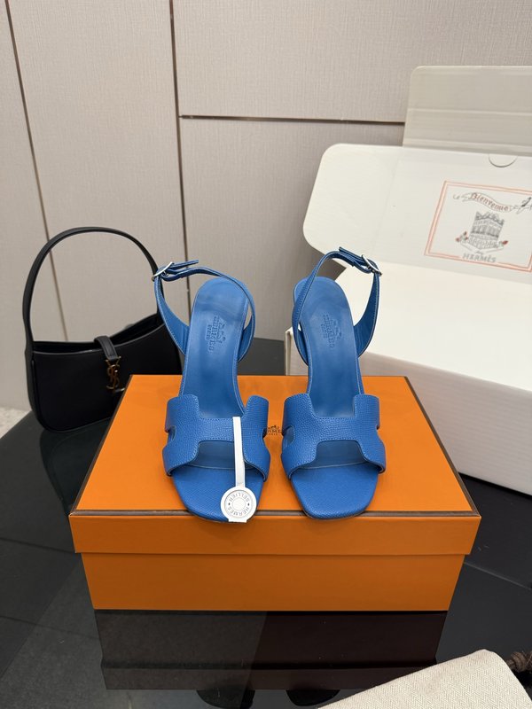 에르메스 클래식 H 버클 하이힐 샌들 001-182094