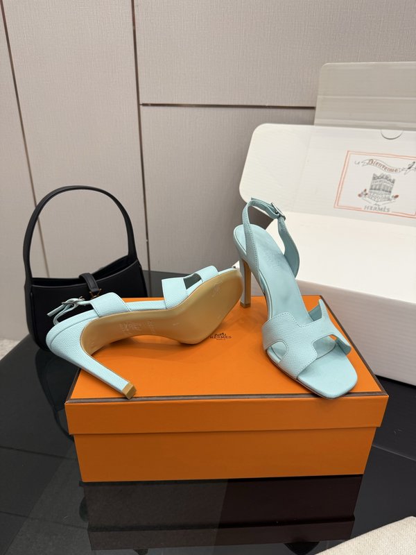 에르메스 클래식 H 버클 하이힐 샌들 001-182097