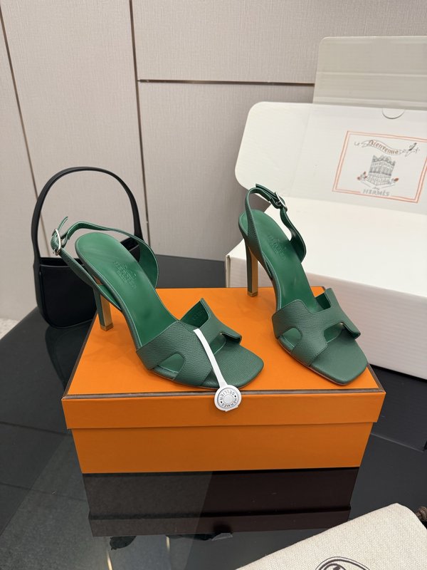 에르메스 클래식 H 버클 하이힐 샌들 001-182104