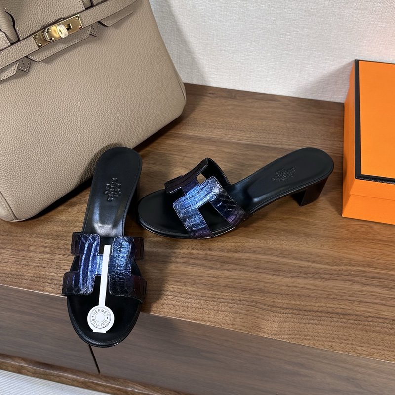 에르메스 H 슬리퍼 오란 샌들 시리즈 001-182133