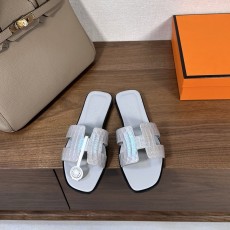 에르메스 H 슬리퍼 오란 샌들 시리즈 001-182142
