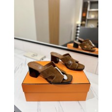 에르메스 클래식 스웨이드 하이힐 슬리퍼 001-182159