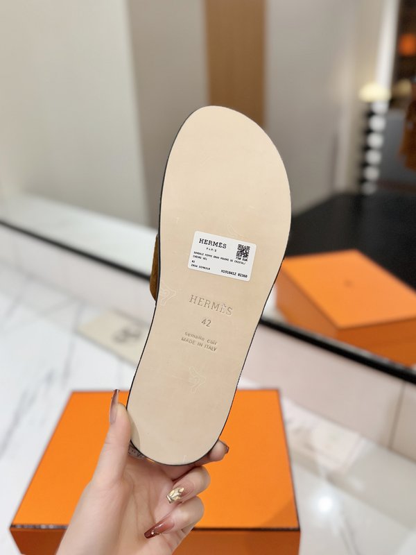 에르메스 남성 스웨이드 편안한 슬리퍼 001-182181