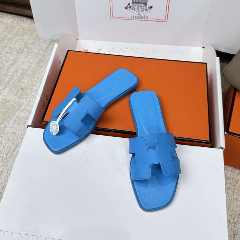 에르메스 H 슬리퍼 오란 샌들 시리즈 001-182225