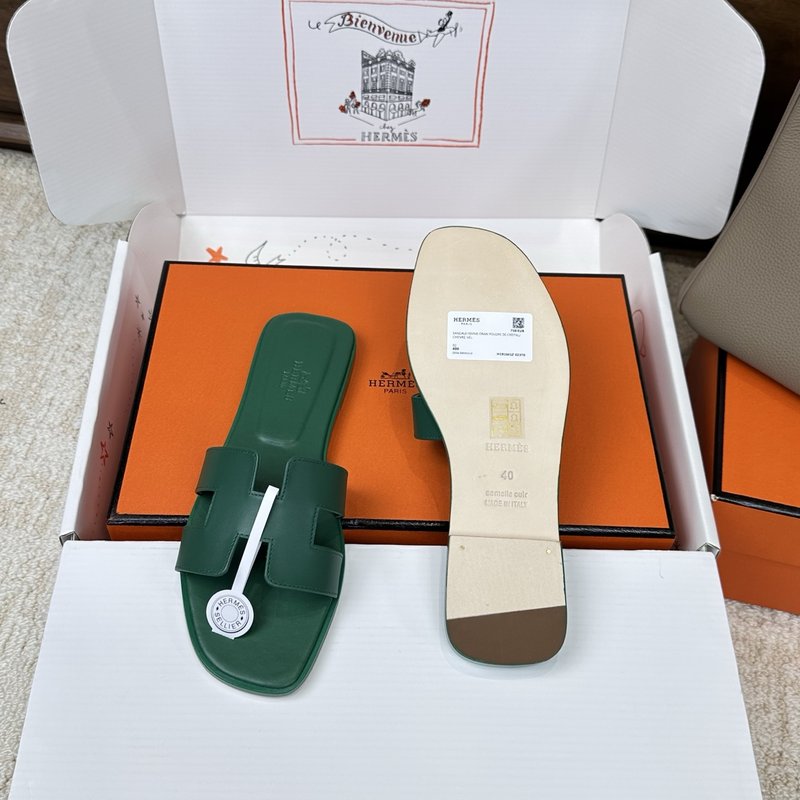 에르메스 H 슬리퍼 오란 샌들 시리즈 001-182227