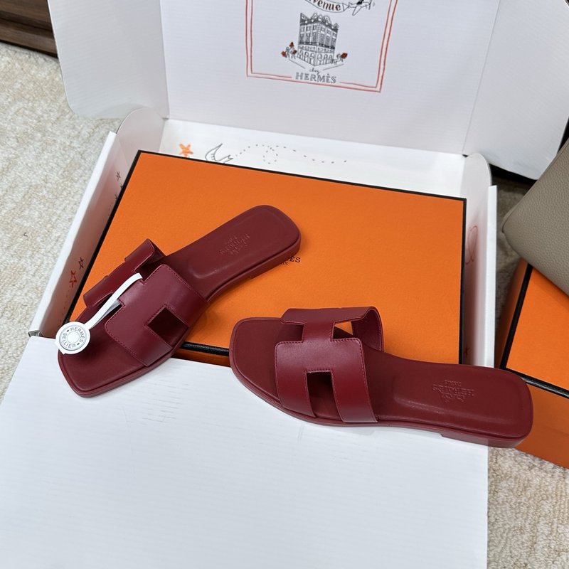 에르메스 H 슬리퍼 오란 샌들 시리즈 001-182232