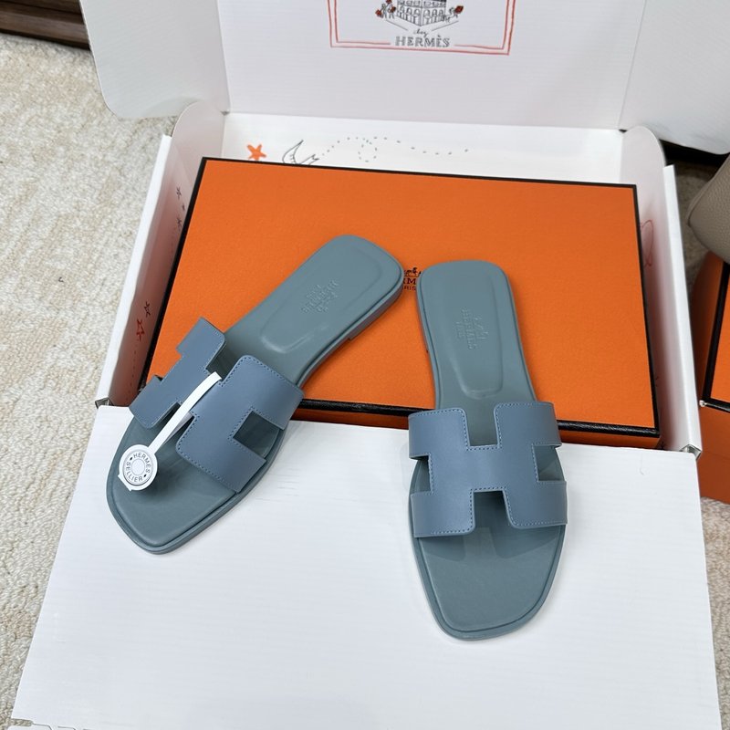 에르메스 H 슬리퍼 오란 샌들 시리즈 001-182243