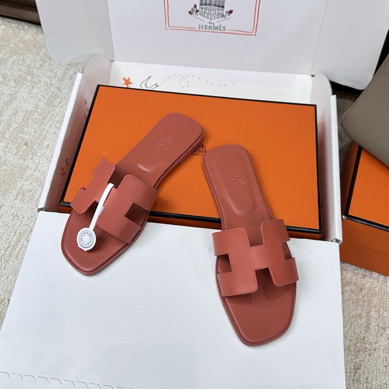 에르메스 H 슬리퍼 오란 샌들 시리즈 001-182244
