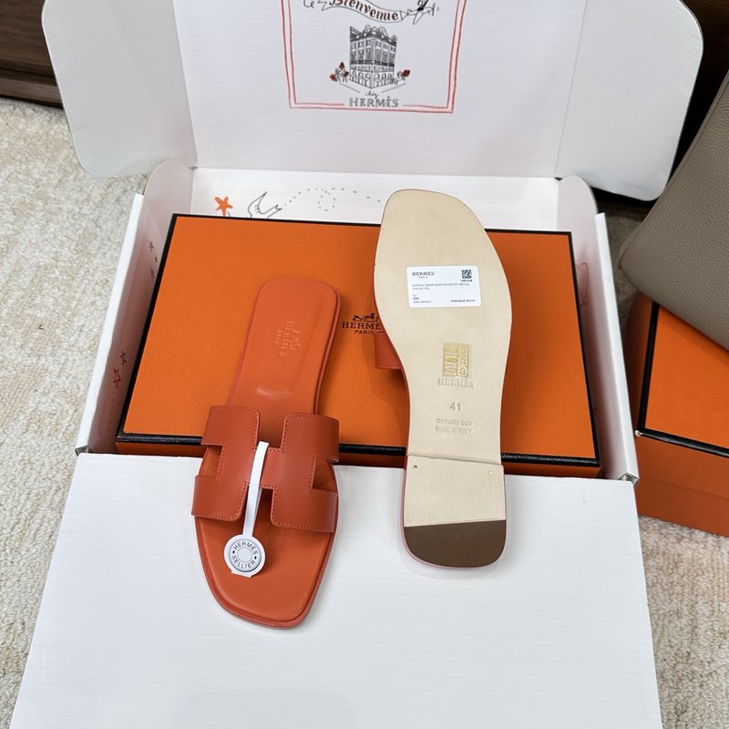 에르메스 H 슬리퍼 오란 샌들 시리즈 001-182245