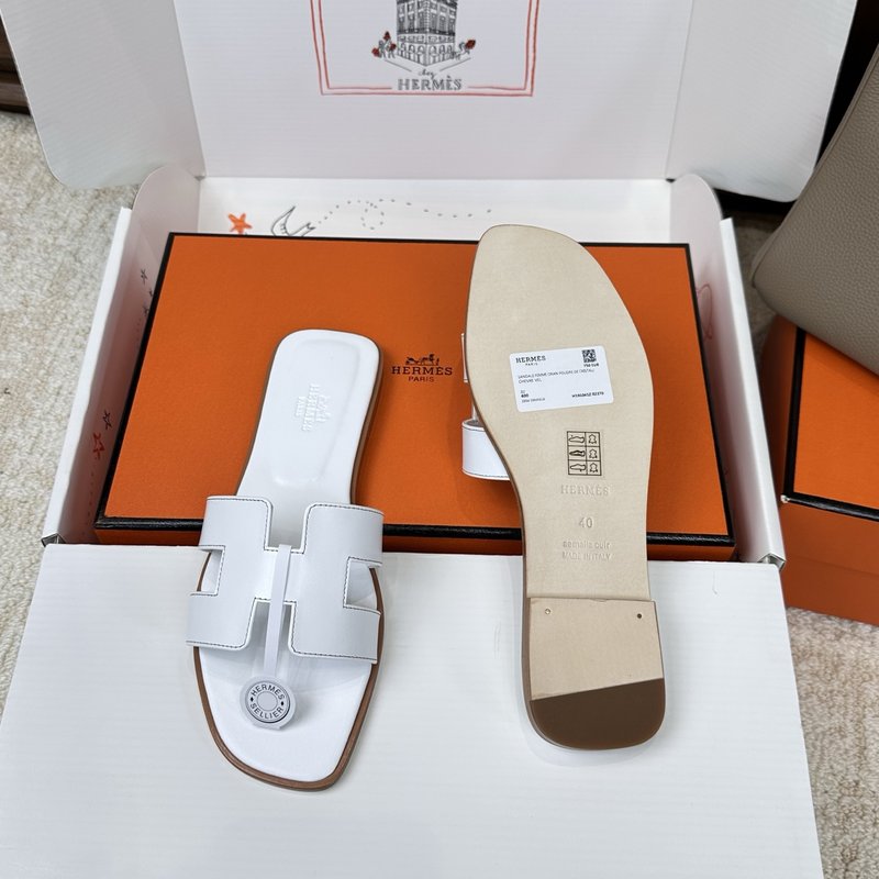 에르메스 H 슬리퍼 오란 샌들 시리즈 001-182249